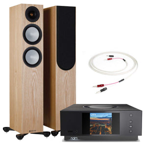 Naim Uniti Atom with Monitor Audio Silver 200 7G Ash