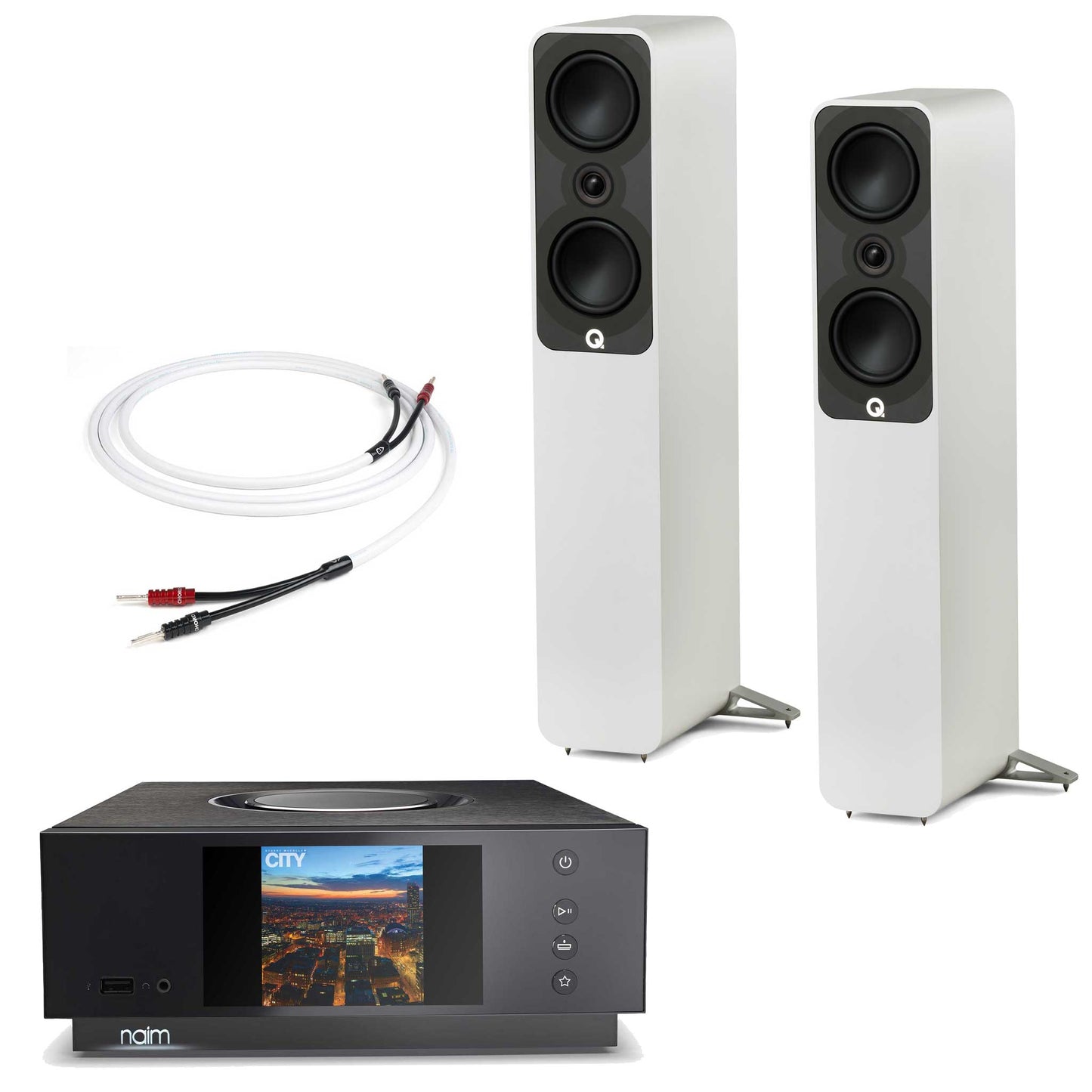Naim Uniti Atom With Q Acoustics 5040 Speakers