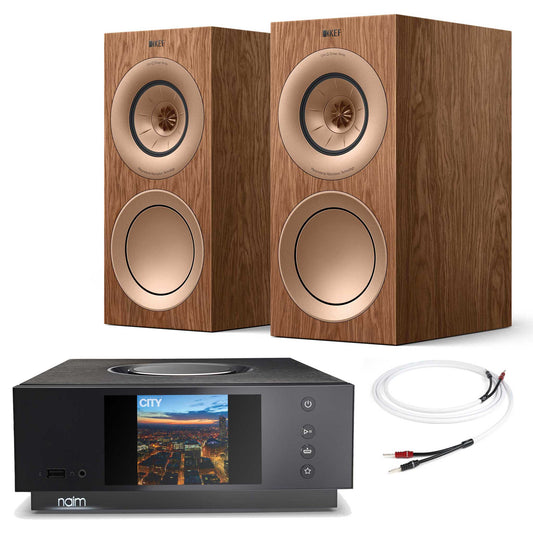 Naim Uniti Atom With KEF R3 Meta Walnut