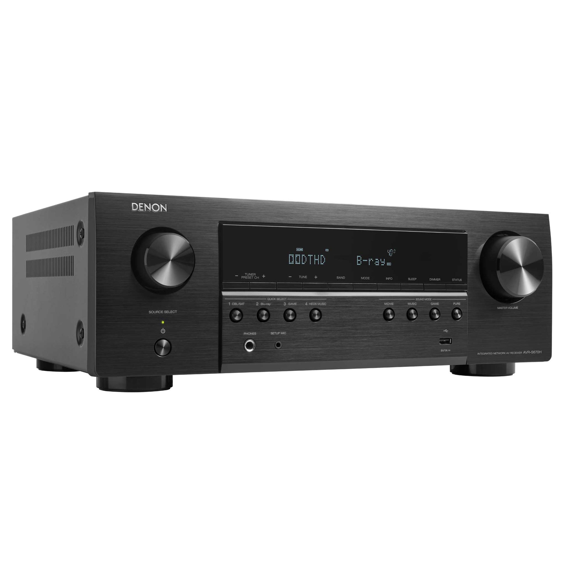 Denon AVR-S670H Angled View