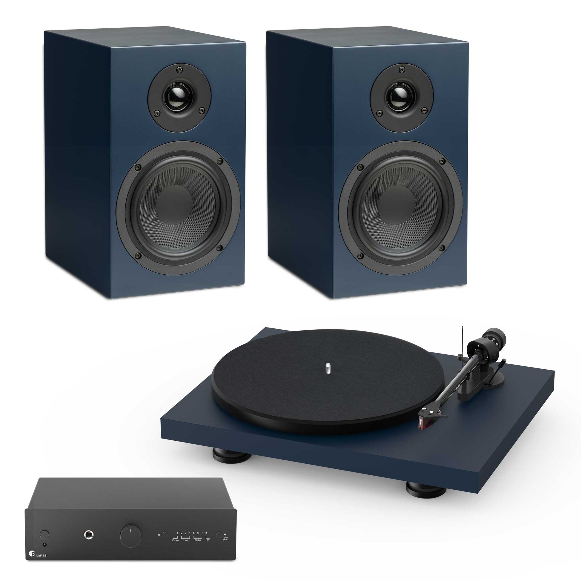 Pro-Ject Colourful Audio System Steel Blue Satin