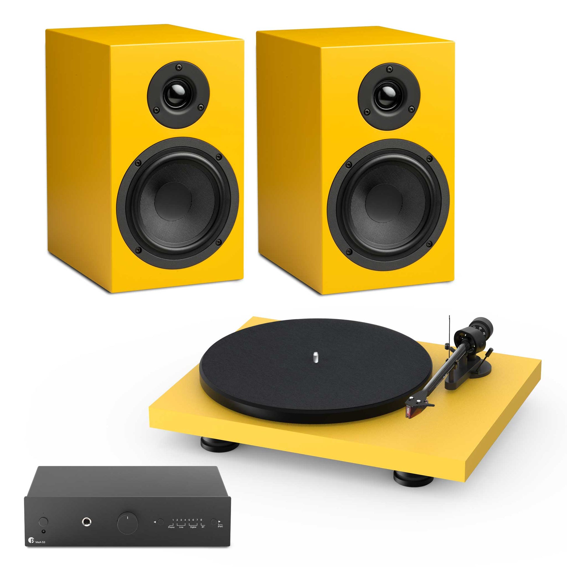 Pro-Ject Colourful Audio System Golden Yellow Satin