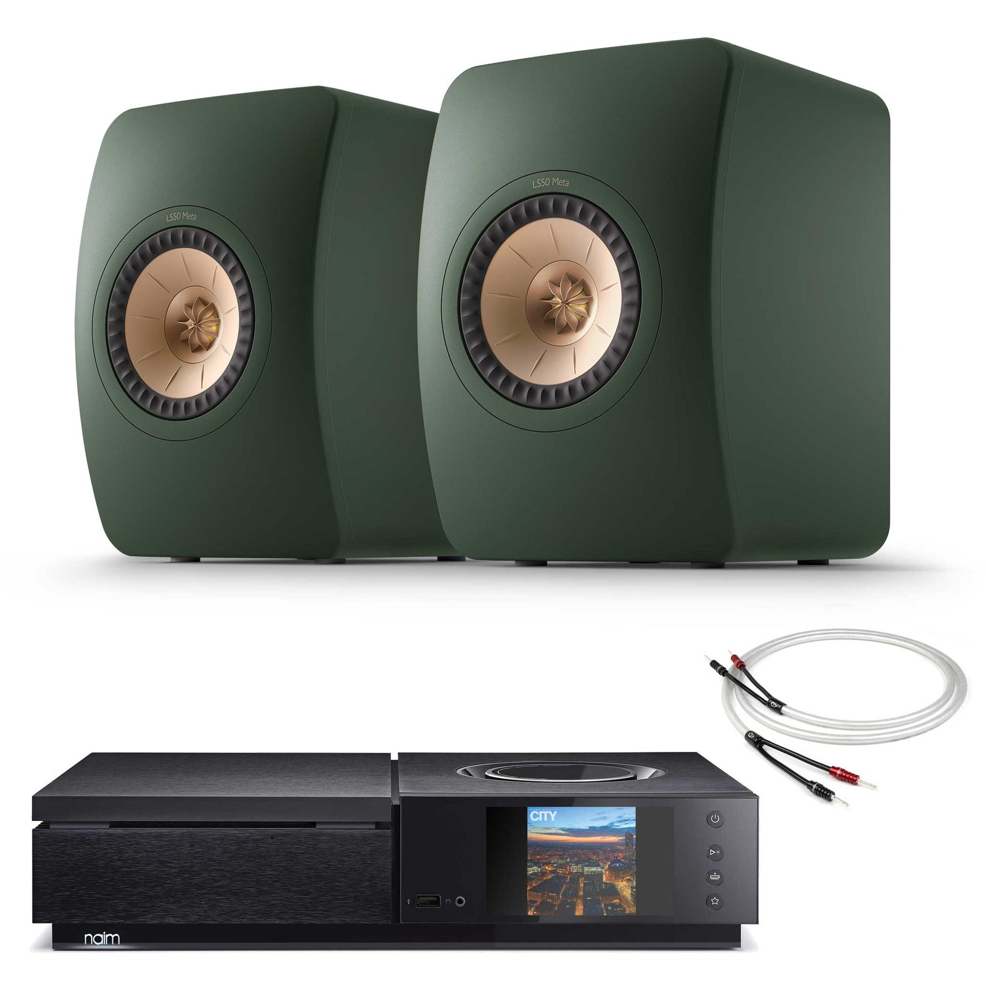 Naim Uniti Star With KEF LS50 Meta Moss Green