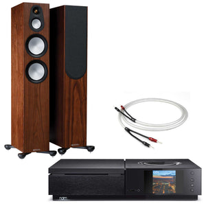 Naim Uniti Star wth Monitor Audio Silver 300 Walnut