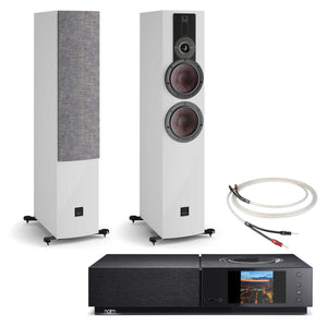Naim Uniti Nova with Dali Rubikore 6 Speakers White High Gloss