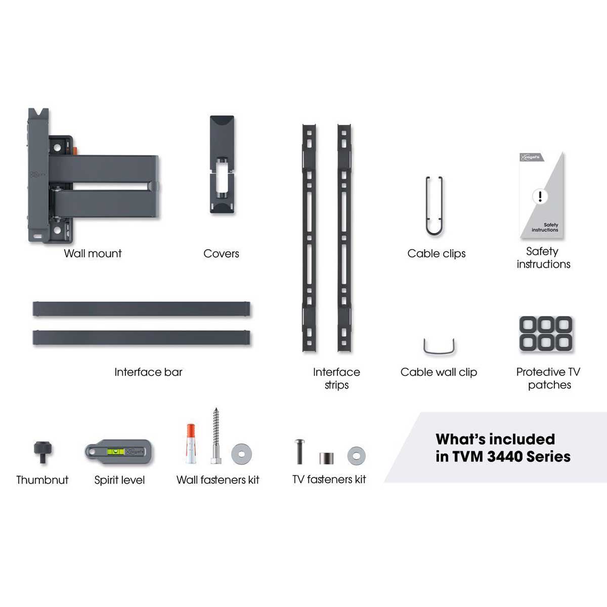 Vogels TVM 3445 Kit Contents