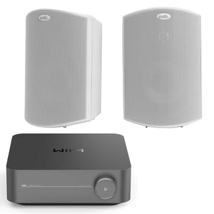WiiM Amp Pro Outdoor Set with Polk Atrium 4 Speakers