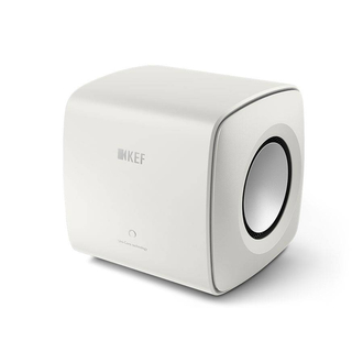 KEF KC62 Mineral White Angled View