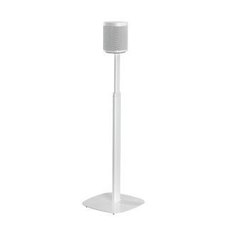 Mountson Adjustable Floor Stands White Angled View