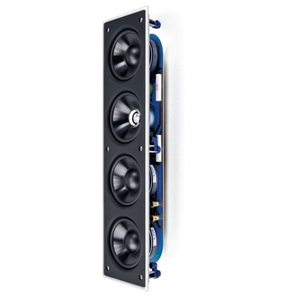 KEF Ci4100QL-THX Angled View Grille Off