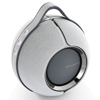 Devialet Mania Light Grey Top Angled View