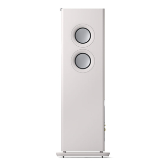 KEF LS60 Wireless Mineral White Side View