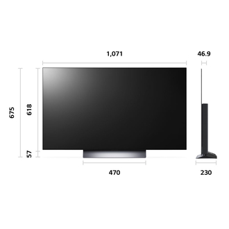 LG OLED48C36LA Dimensions