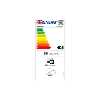 LG OLED48C36LA Energy Label