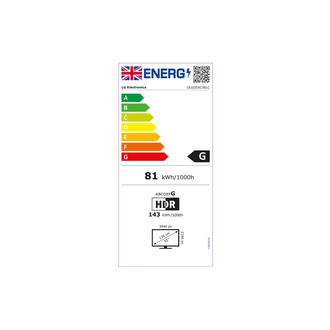 LG OLED55C36LC Energy Label