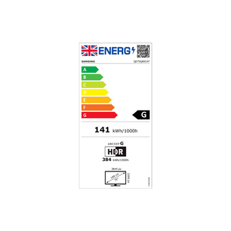 Samsung QE75Q80C Energy Label