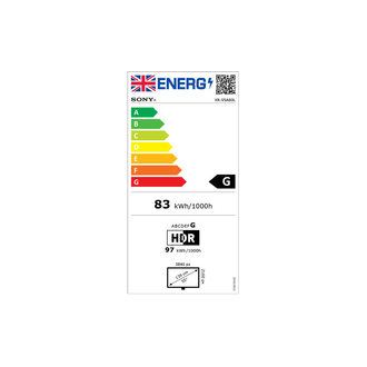 Sony XR55A80L Energy Label