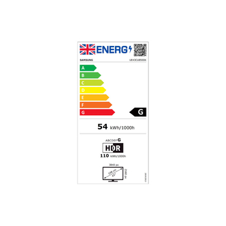 Samsung UE43CU8500 Energy Label