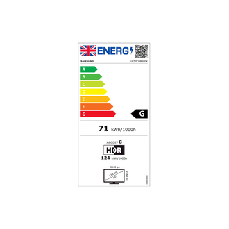 Samsung UE50CU8500 Energy Label