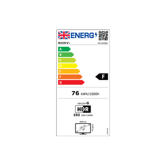 Sony BRAVIA KD55X85L Energy Label