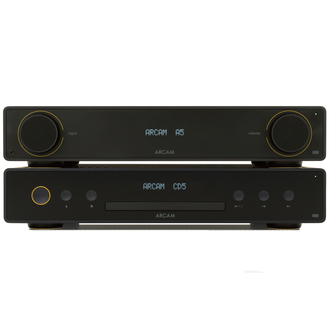 Arcam A5 Stereo Amplifier shown with CD5
