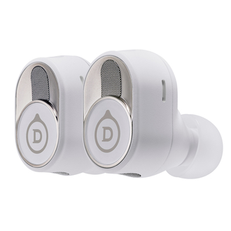 Devialet Gemini II True Wireless Earbuds Iconic White Angled View
