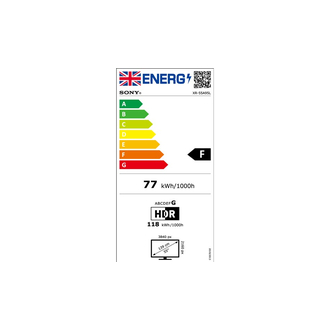 Sony Bravia XR55A95L Energy Label