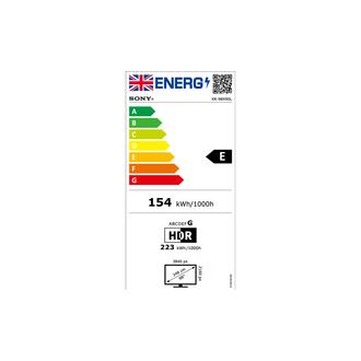 Sony BRAVIA XR98X90L Energy Label
