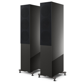 KEF R7 Meta Titanium Gloss With Grilles On