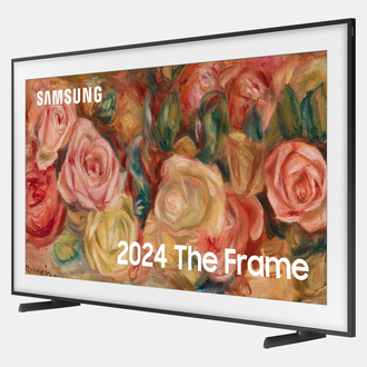 Samsung 75” The Frame angled view