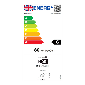 Samsung QE55QN85D energy label