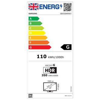 Samsung QE65QN800D energy label