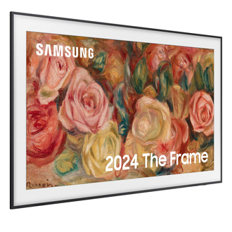 Samsung 85” The Frame angled view