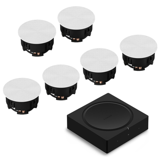 Sonos Amp In-Ceiling Set with Six Speakers