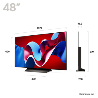 LG OLED48C46LA dimensions