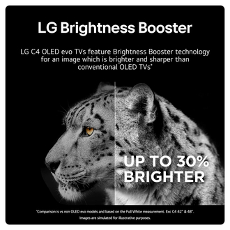LG OLED42C44LA brightness booster