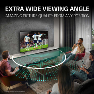LG OLED42C44LA wide viewing angle