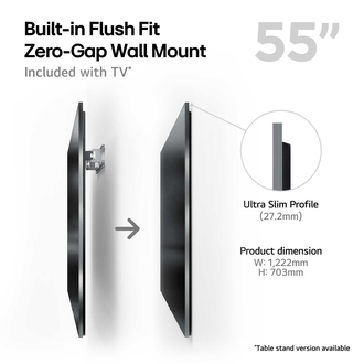 LG OLED55G45LW flush-fit wall mount