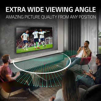 LG OLED65G45LW wide viewing angle