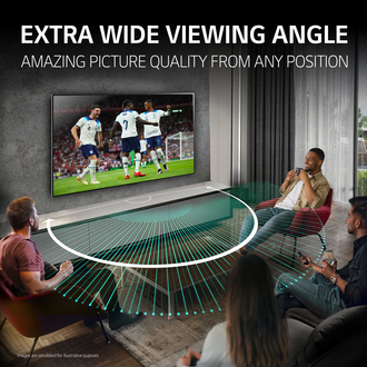 LG OLED77G45LW wide viewing angle
