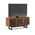 BDI Elements 8777 Walnut Angled View With TV