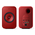 KEF LSX II Lava Red Front & Rear View