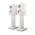 KEF S3 Speaker Stands Mineral White with R3 Meta White Gloss